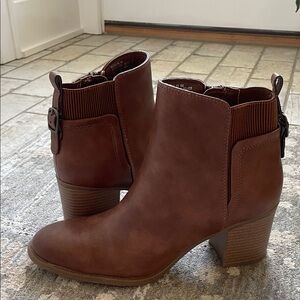 BareTraps Chestnut Ankle Booties